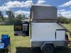 Camper trailer with fridge, batteries, kitchen, solar panels